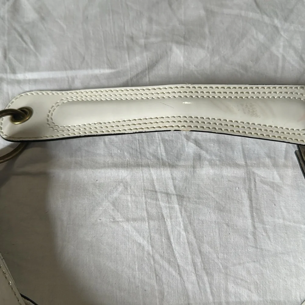 BCBG girls Hobo Bag Tan with Patent Leather Strap